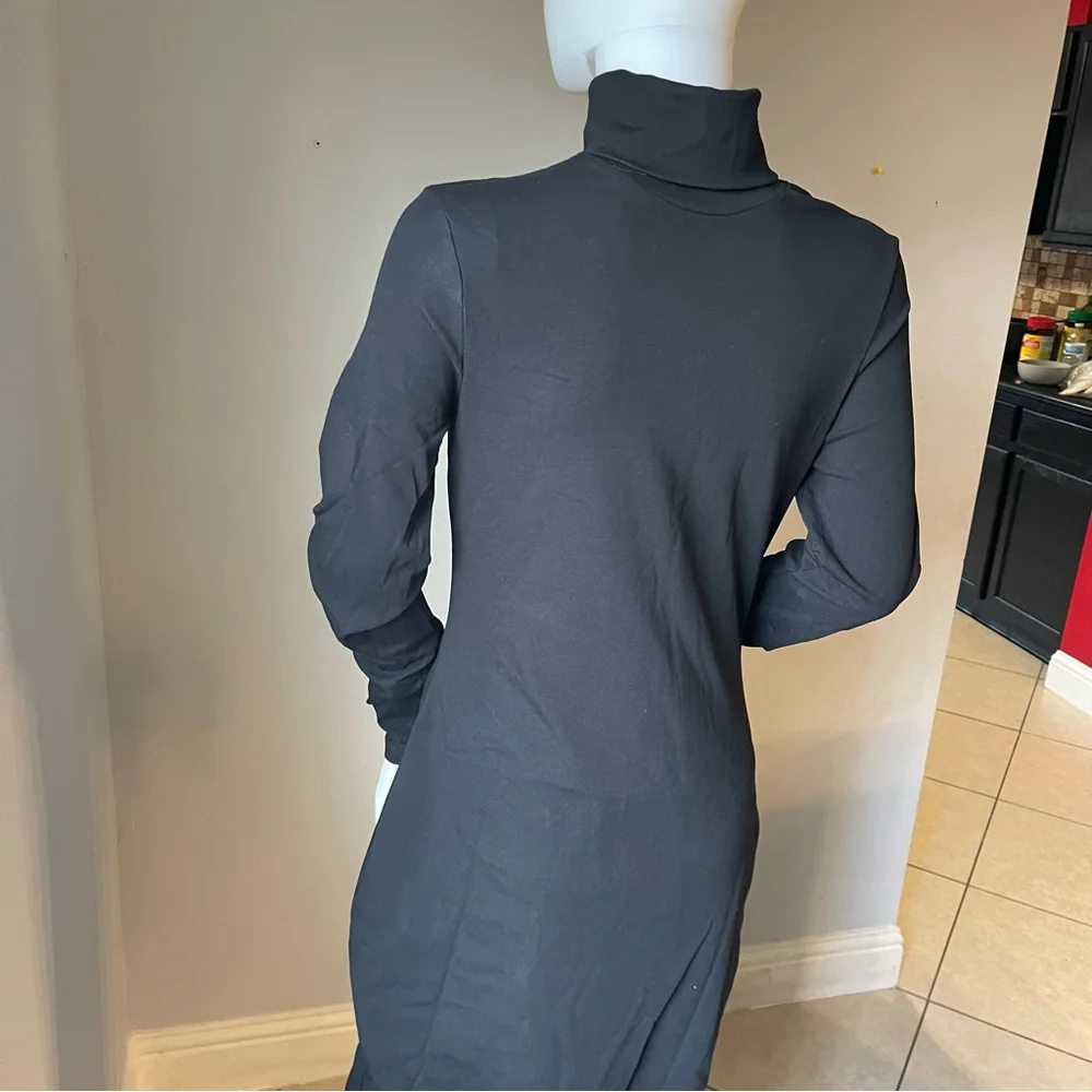 SHEIN BASICS Black Cotton High Neck Solid Bodycon Dress
Size XL for size 12-14 - Picture 10 of 14